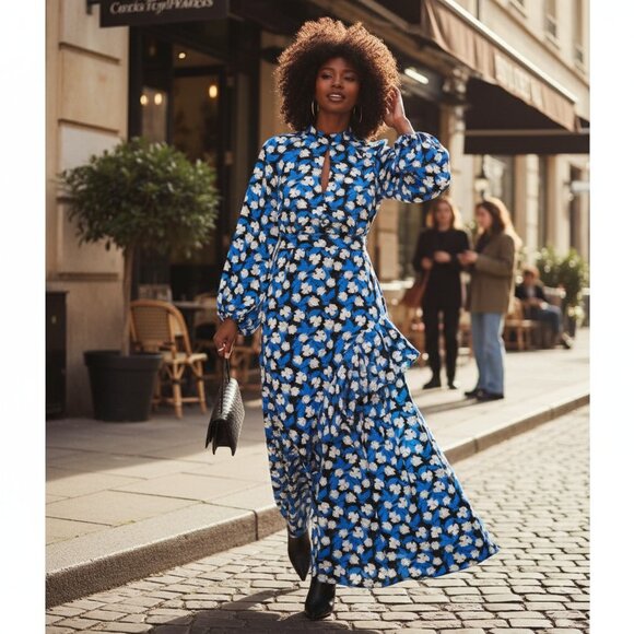 STAUD Dresses & Skirts - STAUD  Danica Dress - White Acid Floral